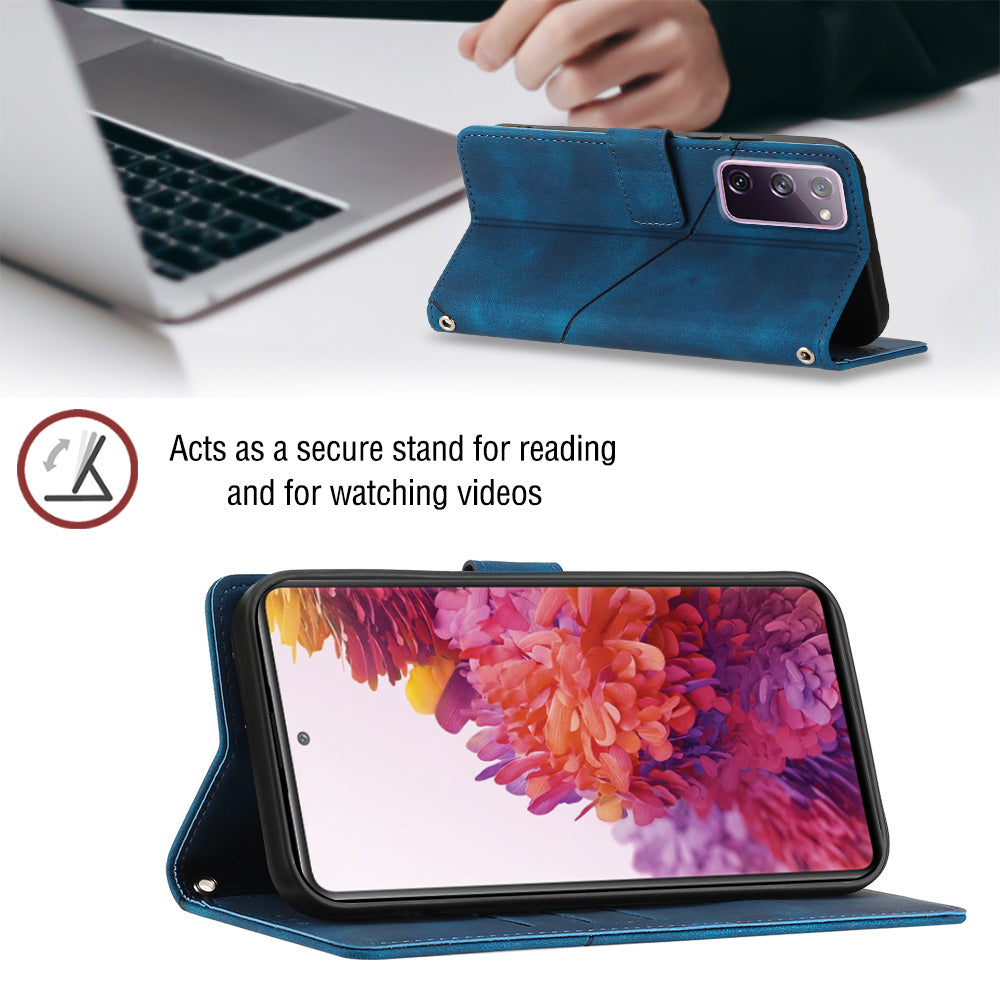 PT005 YB Imprinting Series-6 For Samsung Galaxy S20 FE 5G / S20 FE / S20 FE 2022 / S20 Lite Skin Touch Foldable Stand Phone Case PU Leather Wallet Cover PT005 YB Imprinting Series-6 For Samsung Galaxy S20 FE 5G / S20 FE / S20 FE 2022 / S20 Lite Skin Touch Foldable Stand Phone Case PU Leather Wallet Cover